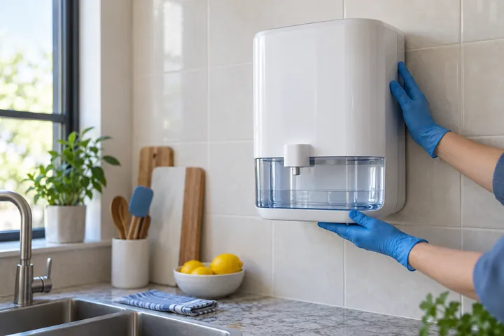 Wall mounted water purifier installation Bangalore